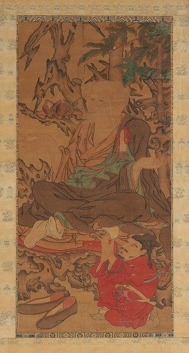 Luohan and attendant