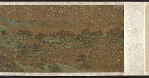 Landscape in blue and green