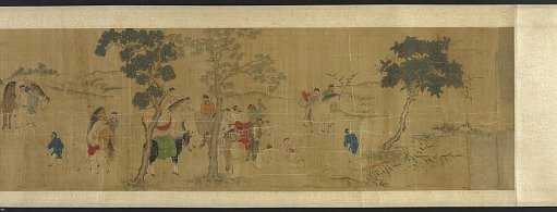 The eighteen scholars at a literary gathering