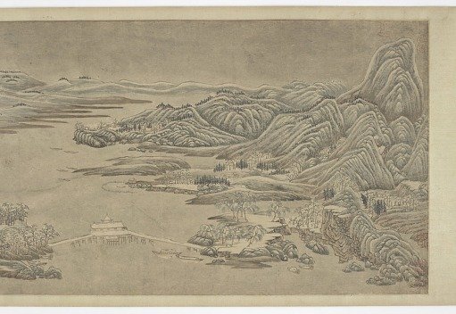 Snow clearing on mountains and rivers, after Wang Wei
