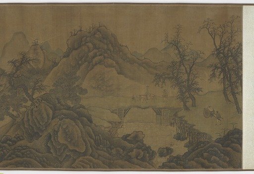 Landscape with travelers