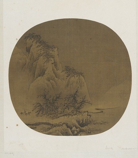 Travelers in snowy mountains 雪山行旅圖