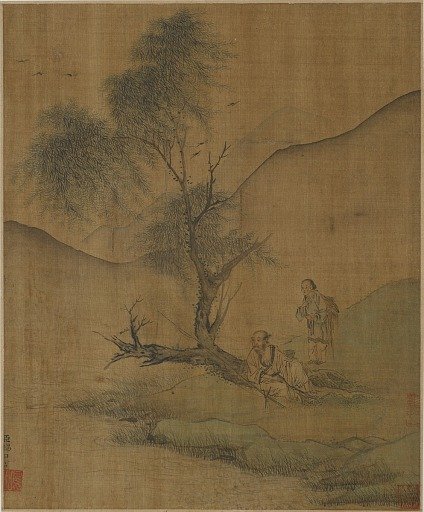 Resting under willows