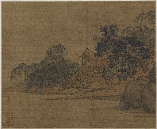 Pavilion on a wooded promontory