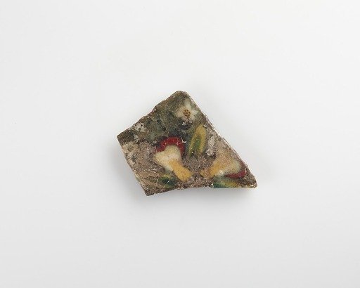 Fragment of an inlay with a floral pattern