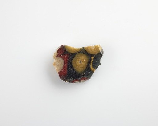 Fragment of an inlay with a floral pattern