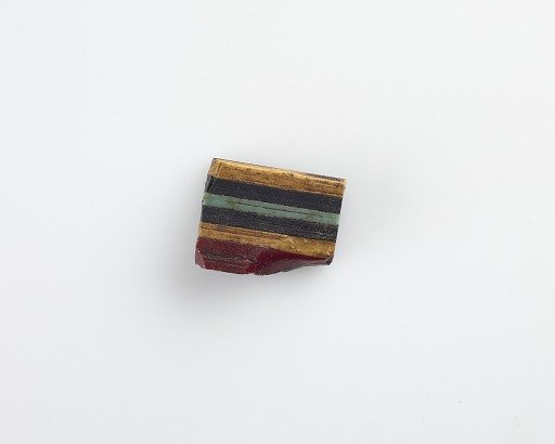 Fragment of striped inlay