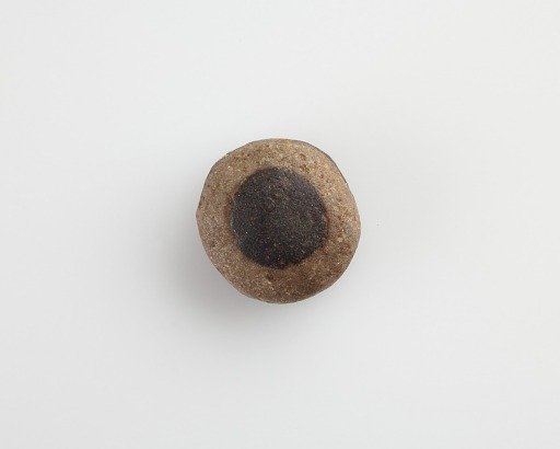 Eye-bead, with a horizontal bore