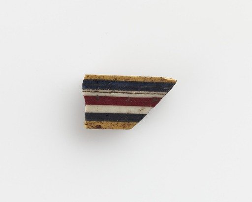 Fragment of striped inlay. Plate mosaic