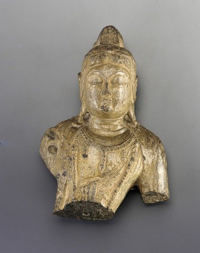 Small bust of Buddhist figure