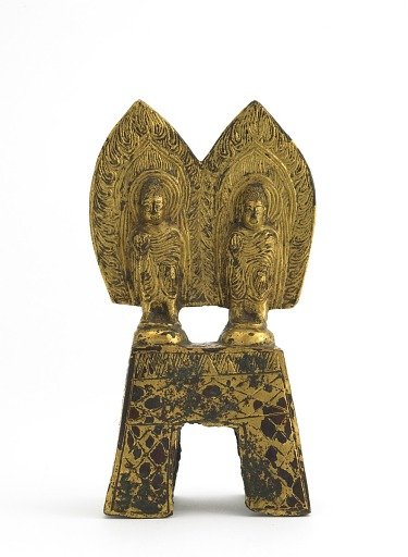 The Buddhas Duobao (Prabhutaratna) and Sakyamuni standing side-by-side