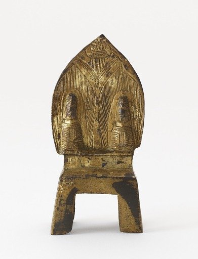 Seated Prabhutaratna Buddhas (<em>duobao</em>) with seated Shakyamuni (verso)