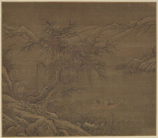 Approaching the winter shore