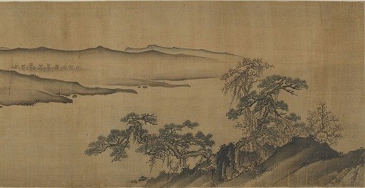 Hills along a river