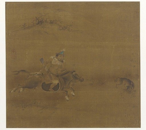 A tatar horseman coursing a hare