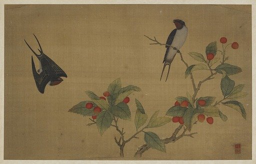 Birds and fruit