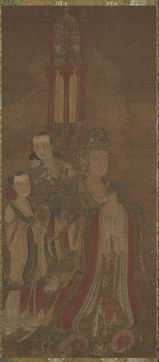 Bodhisattva and attendants