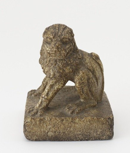 Seated lion