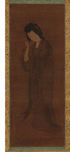 The standing figure of a woman