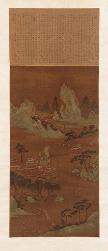 Palaces on the shore of a lake