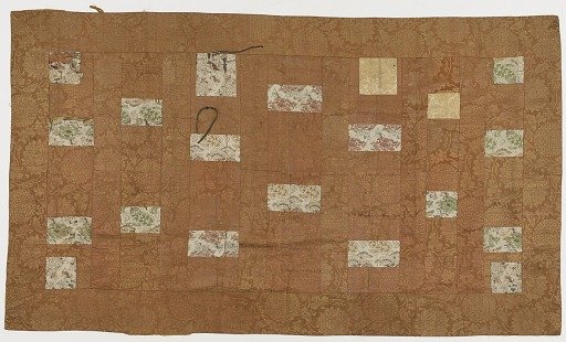 Brocade, silk. A Buddhist monk's robe: Kesa