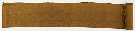 Brocade, silk, a strip of