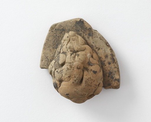 Fragmentary model (positive) for casting a pear-shaped ornament in metal