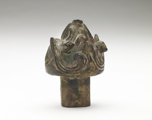 Finial with hills and animals (<em>boshan</em>)