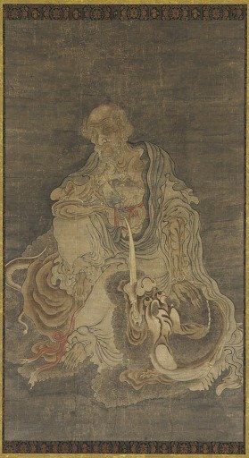 Manjushri seated on a lion
