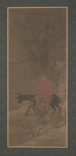 Riding through snow in search of plum blossoms
