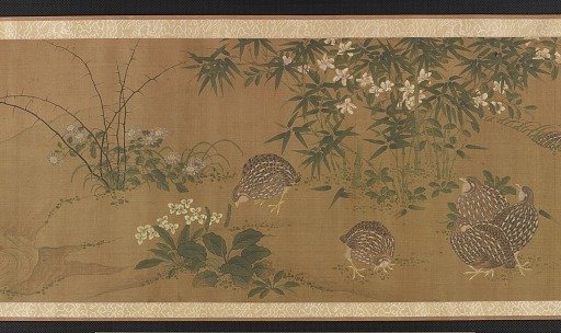 Ducks, flowers, and quail