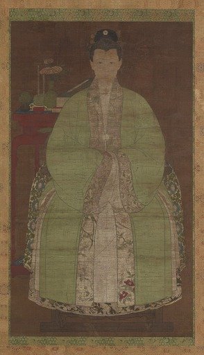 Portrait of a woman in green