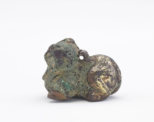 Ornament: reclining chimera