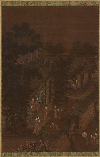 Palace women and children celebrating the New Year