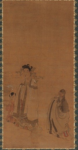 The dragon king revering the Buddha