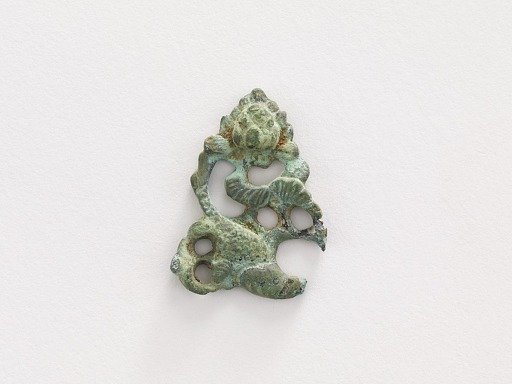 Ornament: lotus and carp (a set with F1916.731, 738, and 750)