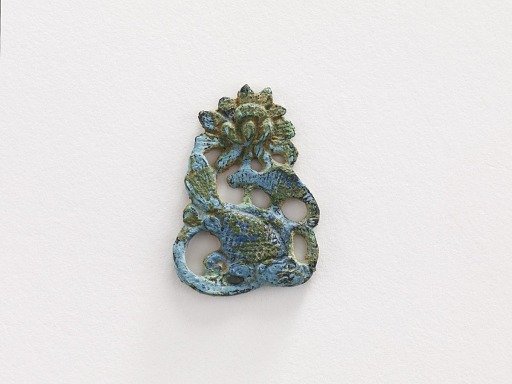Ornament: lotus and carp (pair with F1916.755)