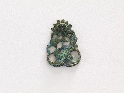 Ornament: lotus and carp ((pair with F1916.754)