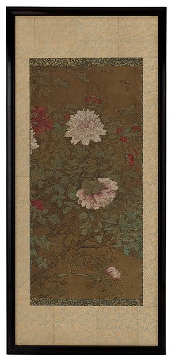 Peonies and butterfly