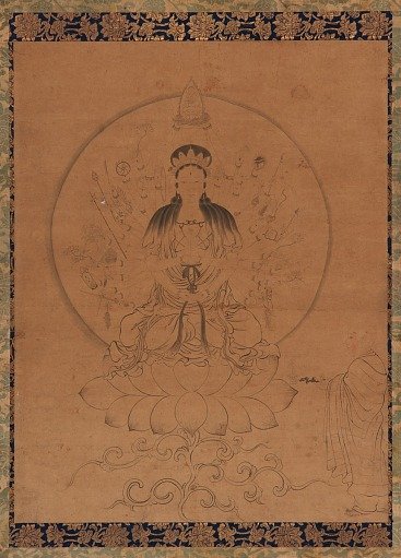 Thousand-armed thousand-eyed bodhisattva Avalokiteshvara (Guanyin) 明 佚名 《千手千眼觀世音菩薩像》 軸