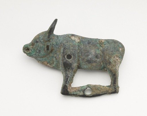 Ornament in the form of a standing bull