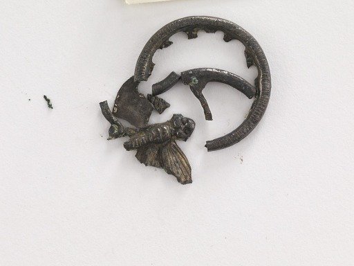 Garment ornament: butterfly (fragment)