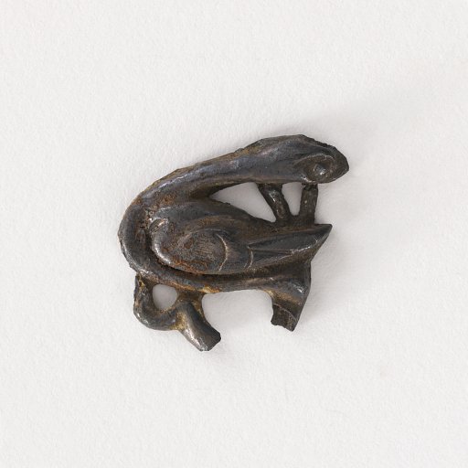 Ornament fragment: goose and water plants