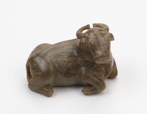 Reclining water buffalo