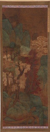 Autumnal foliage in a mountain gorge