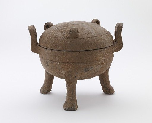 Vessel of type ting, with lid