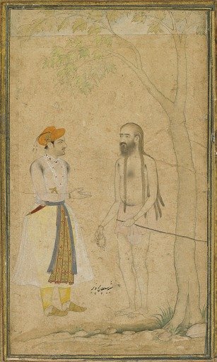 The Mughal Prince Parvez and a Holy Man