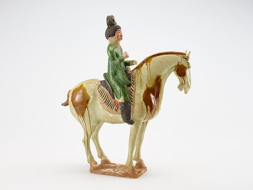 Tomb figure of a man on horseback