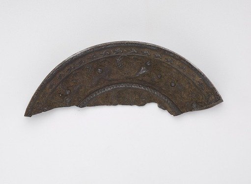 Fragment of Mirror. Lion and grape design
