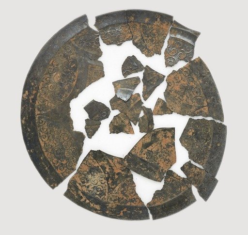 Mirror, Huai-style, simple whorl design